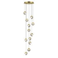 Каскадная люстра Delight Collection MD24001033-12A gold/clear