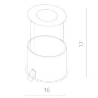 Встраиваемый светильник ARTE Lamp A3120PL-1WH