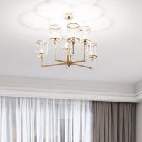 Люстра на штанге Eurosvet Inari 60144/6 золото Smart a061942