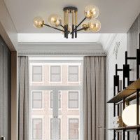 Потолочная люстра Arte Milano Neapolis 273708/6 BK/GD