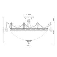 Потолочный светильник Lucia Tucci Barletta 182.10 D720 Antique