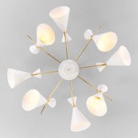 Люстра на штанге Eurosvet 70114/8 белый Smart a047643