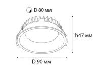 Встраиваемый светильник Italline IT08-8013 white 3000K