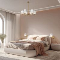 Люстра на штанге Eurosvet Loona 60161/6 латунь a065611