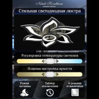 Потолочная люстра Natali Kovaltseva Olimp HIGH-TECH LED LAMPS 82020 BLACK