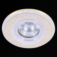 Встраиваемый светильник Reluce 09502-9.0-001MN MR16+LED3W WH/GD