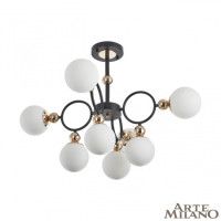 Потолочная люстра Arte Milano Neapolis 274307/8 BK/GD
