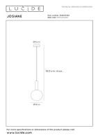 Подвесной светильник Lucide Josiane 21441/01/62