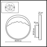 Настенный светильник Odeon Light Ecodesign Valley 4359/9WL