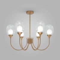 Люстра на штанге Eurosvet Spritz 70217/6 латунь Smart a064749