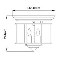 Потолочный светильник Hinkley Gentry HK-GENTRY-F-PW
