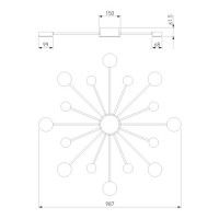 Потолочный светильник Eurosvet Nitrino 90242/16 хром