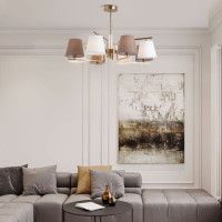 Люстра на штанге Eurosvet Ozark 60149/8 латунь Smart a064981