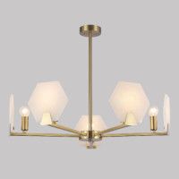 Люстра на штанге Eurosvet Marble 60158/5 латунь Smart a065049