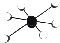 Люстра на штанге Rivoli Lesley 3185-306 Б0070177