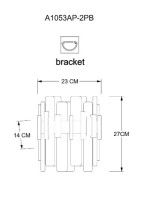 Настенный светильник Arte Lamp Alya A1053AP-2PB