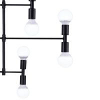Люстра на штанге Natali Kovaltseva LOFT LUX 75129/12C BLACK