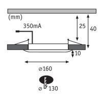 Встраиваемый светодиодный светильник Paulmann Premium Line DecoDot 92733