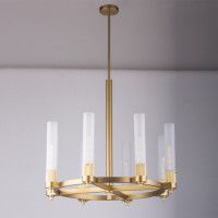 Люстра на штанге DeLight Collection MD2314-8A antique brass