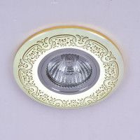 Встраиваемый светильник Reluce 09502-9.0-001MN MR16+LED3W WH/GD