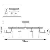 Люстра на штанге Lightstar Rullo LR7183743641 (571718+214437-4+214436-4+202431-8)