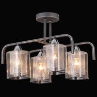 Люстра на штанге Natali Kovaltseva 75066/4C STAIN SILVER