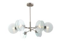 Люстра на штанге iLamp Panorama 15598-6 SN+CL