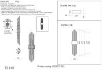 Настенный светильник Crystal Lux ATENTO AP2 CHROME/TRANSPARENTE