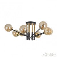 Потолочная люстра Arte Milano Neapolis 273708/8 BK/GD