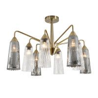 Люстра на штанге Indigo Campana 13028/8R Brass V000510