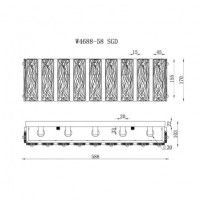 Настенный светильник iLamp Panorama W4688-58 SGD