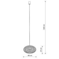 Подвесной светильник Nowodvorski Rattan S Wood 11153