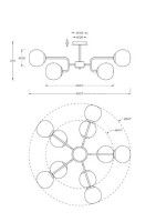 Люстра на штанге Maytoni Erich MOD221PL-10N