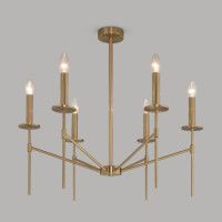 Люстра на штанге Eurosvet Anders 60142/6 латунь Smart a061930