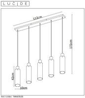 Подвесной светильник Lucide ORLANDO 74404/05/65