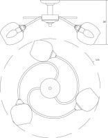 Потолочная люстра Escada Olivia 1178/3P