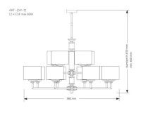 Подвесная люстра Kutek Mood Artu ART-ZW-12 (N)