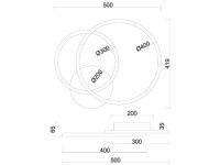 Потолочная люстра Arte Lamp Marsic A2211PL-48BK