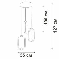 Подвесной светильник Vitaluce V3776-0/3S