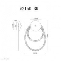 Настенный светильник iLedex Cross W2150 BR