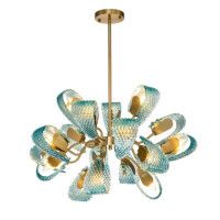 Люстра на штанге Indigo Fless 11033/18R Blue V000341