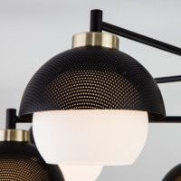 Люстра на штанге Eurosvet 70106/6 черный Smart a044934