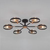 Потолочный светильник Eurosvet Gallo 70121/6 черный Smart a052341