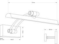 Подсветка для картин Kutek ELVE ELV-PODS-1(P)380-KR
