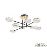 Потолочная светильник Arte Milano Ferrara 272999/8 BK/GD