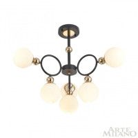 Потолочная люстра Arte Milano Neapolis 274307/6 BK/GD