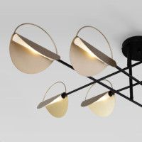 Потолочная люстра Eurosvet Grazia 70148/8 черный/золото Smart a062043