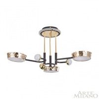 Потолочная люстра Arte Milano Ferrara 273210/6 BK/GD