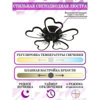 Потолочная люстра Natali Kovaltseva Hugo INNOVATION STYLE 83030 BLACK