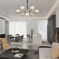 Подвесная люстра Arte Milano Neapolis 276210/6 BK/GD